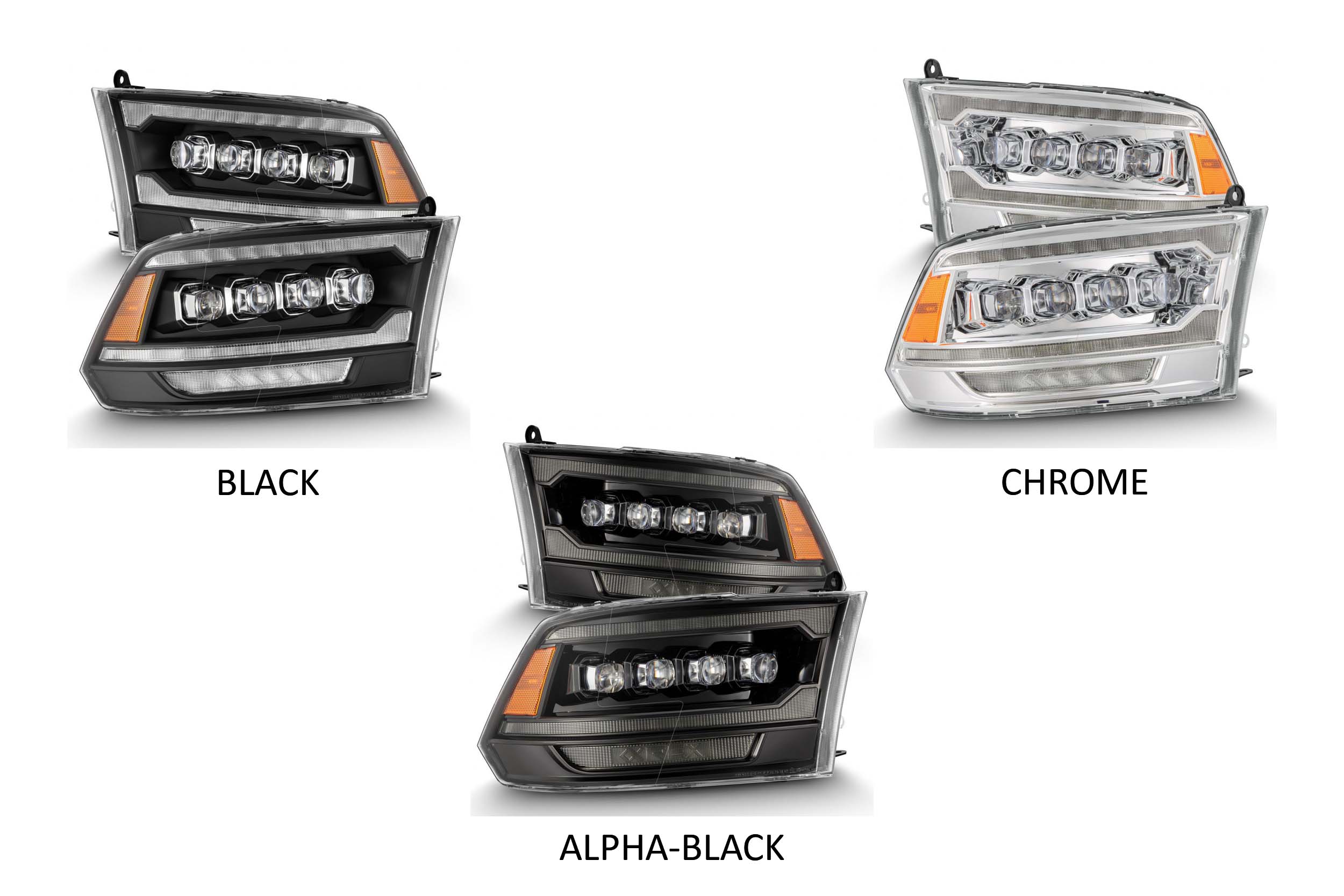 Dodge Ram (09-18): AlphaRex Nova MK II LED Headlights 880555